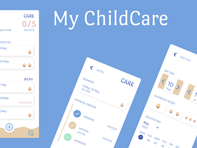 My Child Care design figma design graphic design power apps powerapps ui