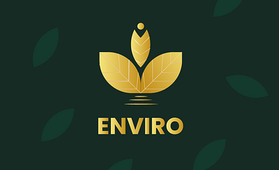 "Enviro" is eco friendly company advertisement brand identity branding designer graphic design illustrator logo logo design minimal photoshop