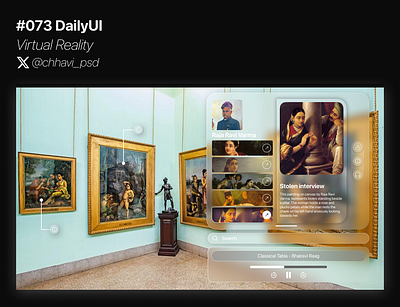 #073_DailyUi Virtual Reality app art dailyui design figma graphic design illustration interface ui ui ux ux virtual reality vision pro vr