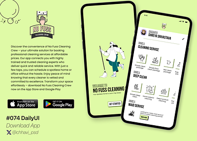 #074_DailyUi Download App app application ad branding dailyui design download app download application figma graphic design interface mobile application ui