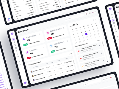 Dashboard - Hospital Management app design dashboard dashboard design doctor health care hospital hospital app hospital dashboard hospital management hospital saas medical dashboard medical website pharmecy saas ui ui design ux ux design web app website design