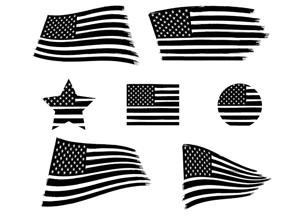 Distressed American Flag by GeorgeKhelashvili on Dribbble