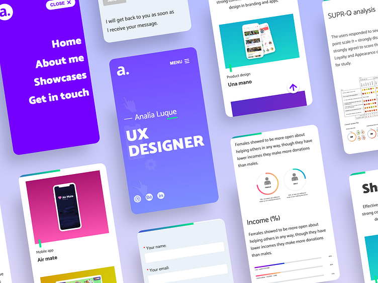 Design portfolio by Analia Luque on Dribbble