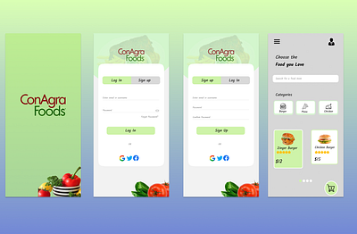 Food App Concept graphic design ui