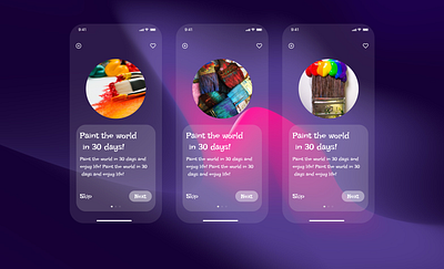 Paint the World App Concept graphic design ui