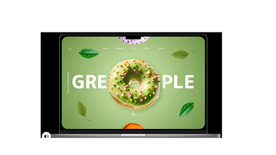 Donut LandingPage Animation 3d animation branding graphic design logo ui