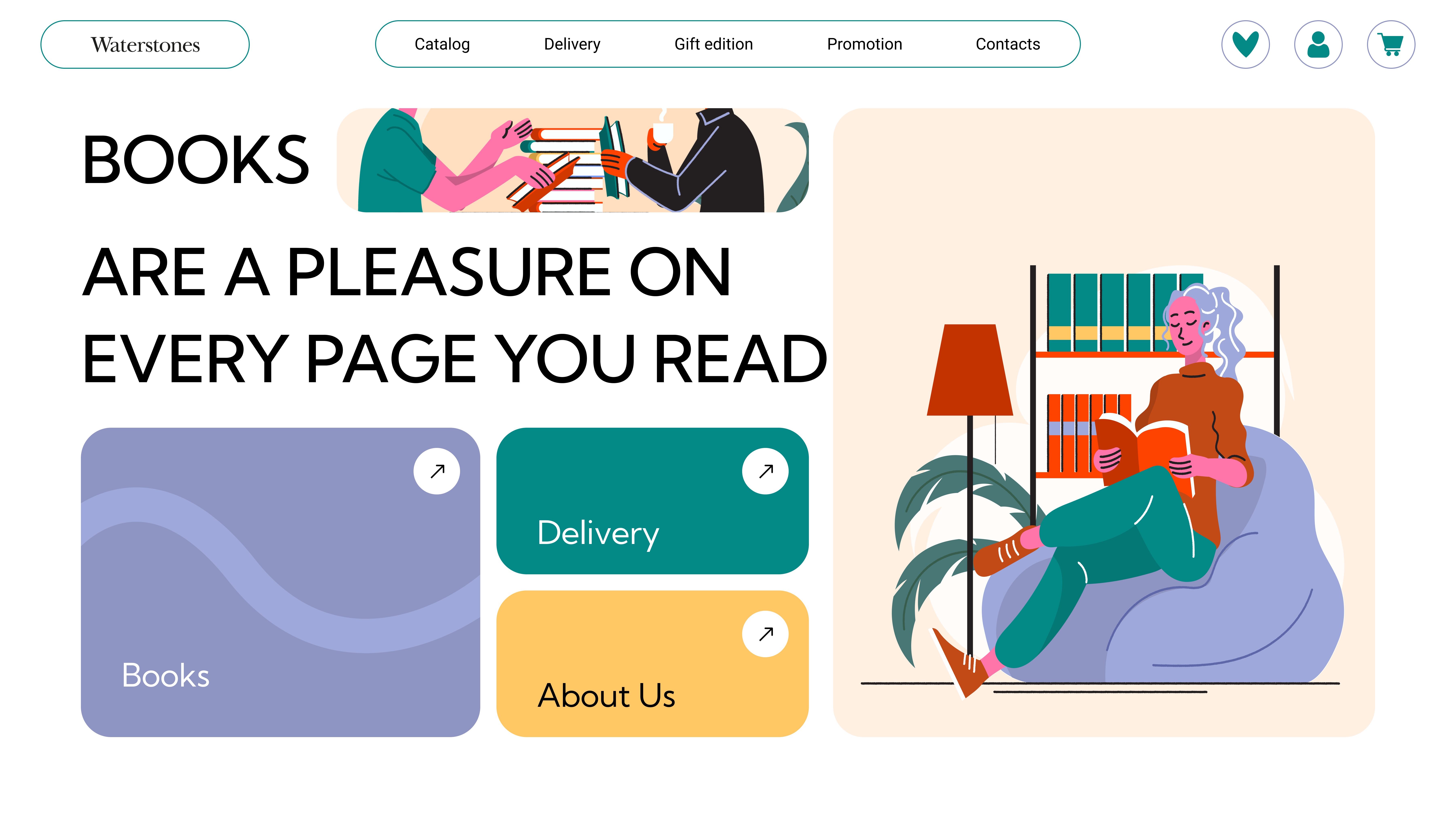 Book shop creativedesign graphic design typography ui uiuxdesign userinterface webdesign