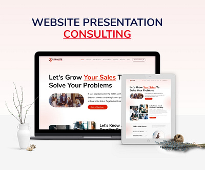 Consulting Website consulting landing page ui ux website