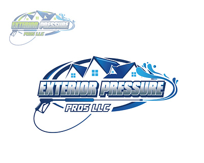 Exterior Pressure Pros LLC branding cleaning logo design graphic design illustration logo design minimalist logo washing logo