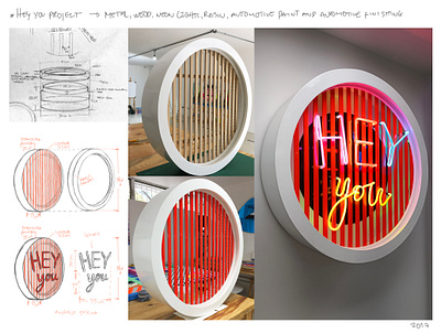 HEY YOU - studies and project's developing* 3d art artwork design industrial design neon lights sketch sketches studies