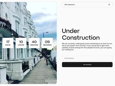 Daily UI 014 — Countdown Timer countdown countdown timer daily ui daily ui challenge dailyui timer ui waitlist web