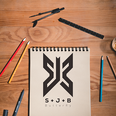 S + J + B Logo design alphabet art branding business company concept creative graphic design illustration logo logotype modern monogram simple symbol