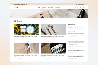 All Blogs Page all blogs blog blogs ecommerce figma ui ux web design