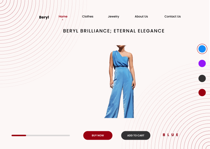 Beryl: Unveiling Elegance in Every Thread and Jewel beryl design ecommerce fashion figma jewelry uiux