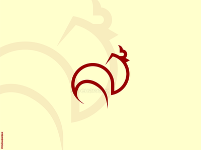 Rooster Logo animal chicken design farm lineart logo logodesign logomark minimalist monoline rooster