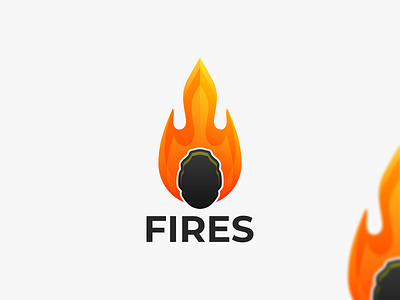 FIRES branding fire coloring fire design graphic fire icon fire logo fires graphic design icon logo