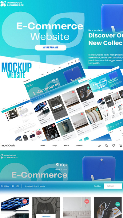 Website E-Commerce | IndoGoods figma graphic design ui web website