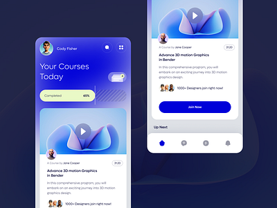 Online Courses app concept android app harshad ios mobile ui ui design ux design