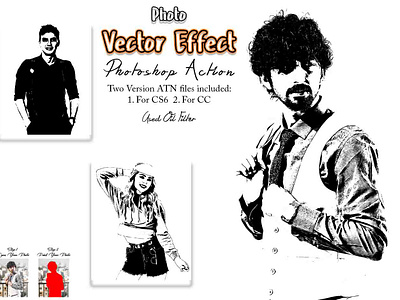 Photo Vector Effect Photoshop Action photoshop tutorial