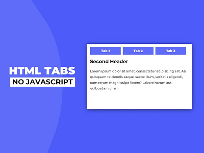 Pure HTML CSS Tabs Design codingflicks css css tabs css3 frontend html html css html css tabs html5 tabs design webdesign