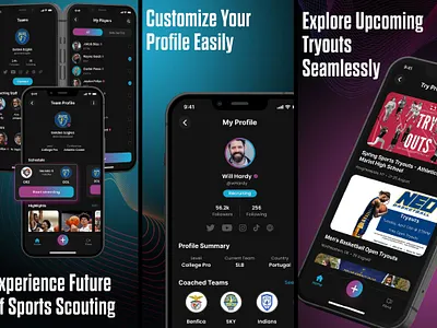 Sports App Screenshots app creatives app promotion app screenshots