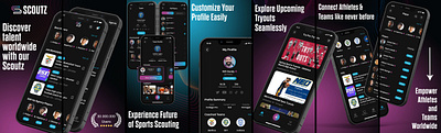 Sports App Screenshots app creatives app promotion app screenshots