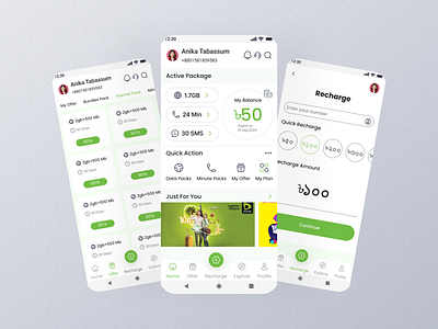 TELECOM APPS DESIGN animation branding ui