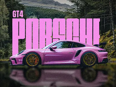 The Porsche GT4 automotivepsoter carposter carposterdesign carwallpaper gt4 porsche posterdesign