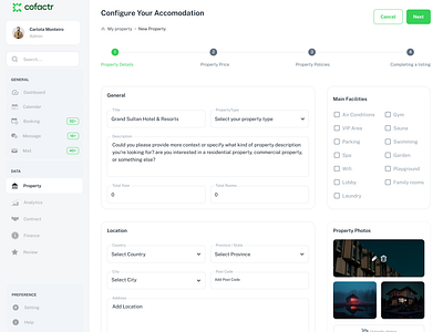 Complex Properties Settings. admin dashboard apartment dashboard crm crm dashboard product design properties property property dashboard property management property settings realestate realestate dashboard saas saas dashboard setting settings webapp