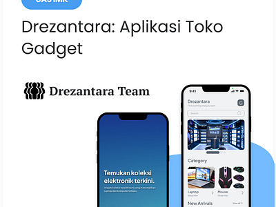 Drezantara: Gadget Store App graphic design