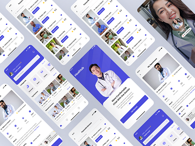 Doctor Appointment App UI UX Design app app design doctor app doctor appointment app graphic design mobile app mobile app design product design ui ux