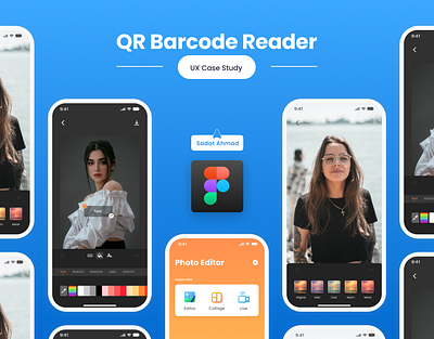 QR Barcode Reader - Product Design - UX Case Study appdesign casestudy ui uiux