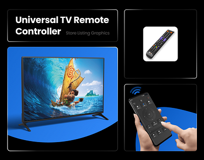 Universal TV Remote - Playstore Screenshots Assets graphic design motion graphics playstorescreenshots screenshots storelistinggraphics ui