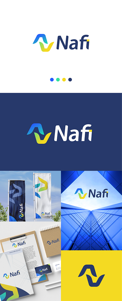 Nafi Logo Design - Finance Company branding finance logo freelance logo designer letter n lettermark logo logo logo designer minimalist logo modern logo n logo timeless logo