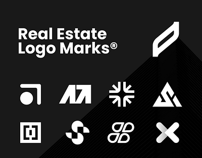 Real Estate - Brand Marks brand branddesign branding logo logodesign minimallogo minimallogomark realestate realestatelogo visualdesign
