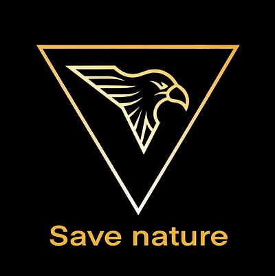 Save nature. Logo for the environmental branding graphic design logo