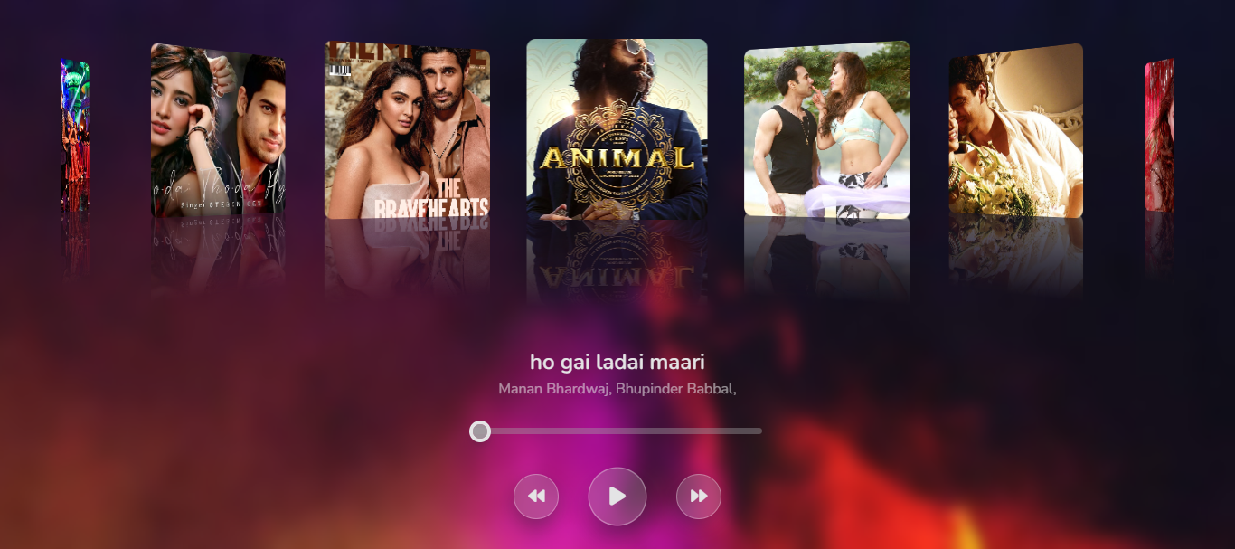 music player website by Gaurav Tripathi on Dribbble