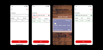 Online Payment Card Details atm bank card cards design details mobile app online payment product design scan scan cards textfield ui ux web