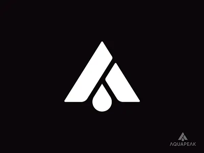 A letter + Waterdrop + Peak Logo design 99design a letter logo aqua blood branding creative logo fiverr gradient grid logo lettermark logo logodesign meaningful logo modern logo monogram logo mountain peak upwork water drop wordmark