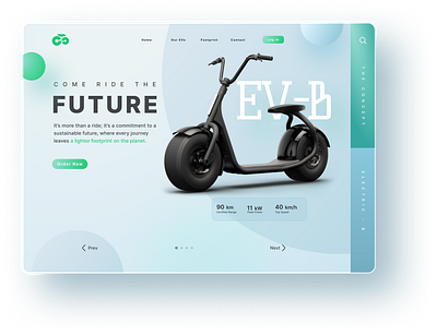 EV-B | The Future Bike ❤️ bike branding electric ev future graphic design ui