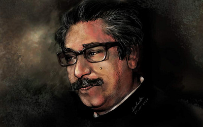 Portrait Painting 01 art mujib painting