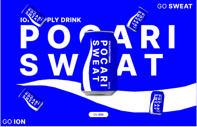 POCARI SWEAT GO SWEAT GO ION!!! animated branding figma logo motion graphics pocarisweat pocarisweatdrink ui