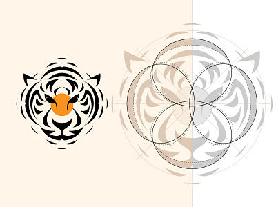 Tiger Logo Grid - Motion Logo animal logo branding creative logo dainogo design graphic design logo logo animation logo design logo grid logo ideas logo inspiration logo motion motion logo tiger tiger logo