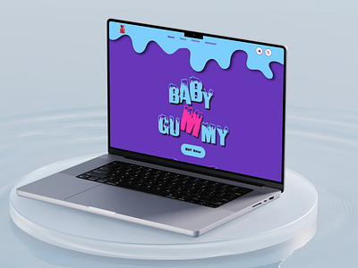 Baby Gummy - Meme coin website design baby gummy design homepage landing page meme coin meme coin desing meme design meme home page meme landing page meme website meme website design ui web web design website