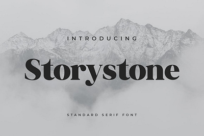 Storystone Serif Font bold classy display elegant font header headline logo magazine minimalist retro serif title typography