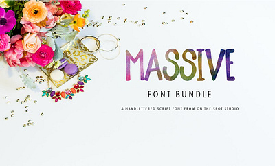 2015 MASSIVE Font Bundle display fonts sans serif script serif typeface