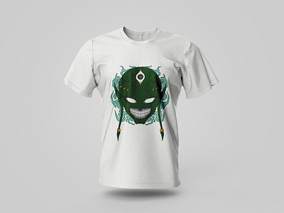 Alien alien artwork creature design digital art drawing for sale illustration photoshop smile space t shirt t shirt design