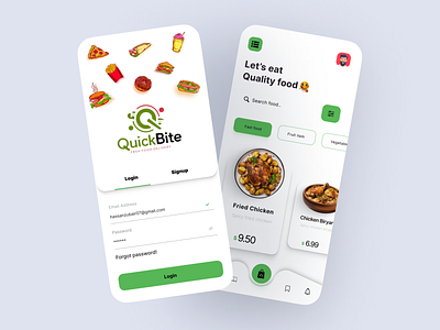 Food Delivery App Design app design app ui design figma graphic design ui
