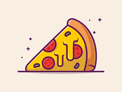 Pizza Cartoon autumn branding cartoon design fast food foods graphic design icon illustration logo pizza season ui