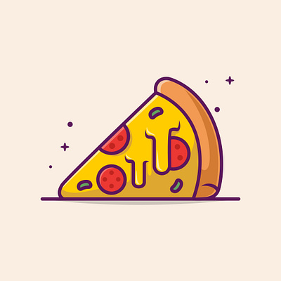 Pizza Cartoon autumn branding cartoon design fast food foods graphic design icon illustration logo pizza season ui